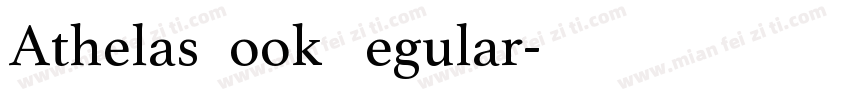 AthelasBook Regular字体转换